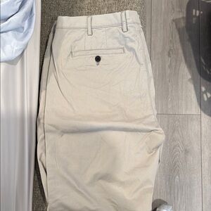 Beige Casual Chino Pants